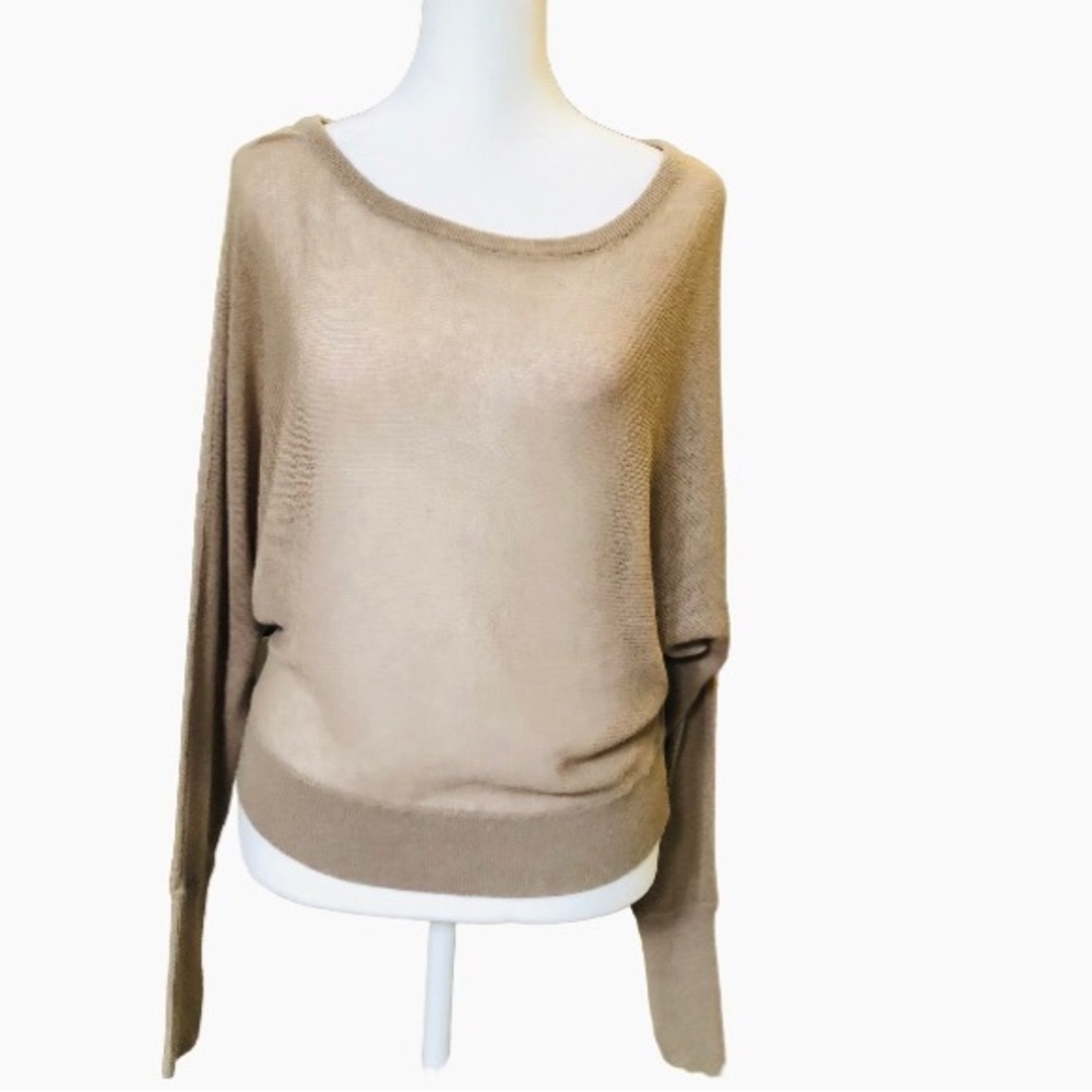BCBGMAXAZRIA Sweater Pullover Size S Tan
